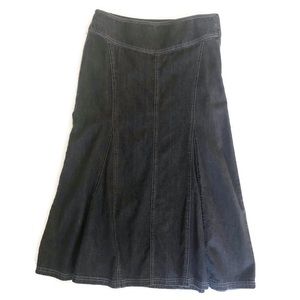 Bandolino | long black denim skirt